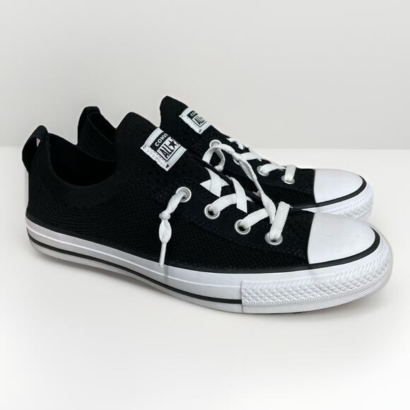 Converse CT All Star Shoreline Women Sz 8 Knit Slip Shoe 565489F Black MSRP $70 - Picture 1 of 8
